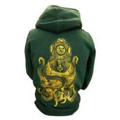 L'ARAIGNEE Sweatshirt OCTOSCAPH Vert -Équipement De Plongée L ARAIGNEE Sweatshirt OCTOSCAPH vert 1000316XX 1