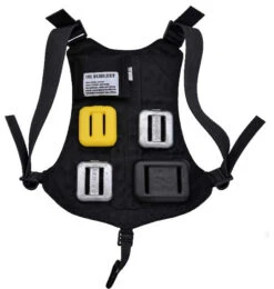 SUBLEST Baudrier Dorsal QUICKSAFE Simple Bretelles Avec 6 Poches Vides 7 SUBLEST Baudrier Dorsal QUICKSAFE Simple Bretelles Avec 6 Poches Vides -Équipement De Plongée SUBLEST Baudrier chasse sous marine GBD6P FLUO MS 1