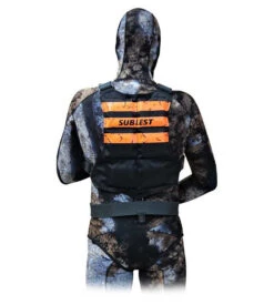 SUBLEST Baudrier Dorsal QUICKSAFE Simple Bretelles Avec 6 Poches Vides 8 SUBLEST Baudrier Dorsal QUICKSAFE Simple Bretelles Avec 6 Poches Vides -Équipement De Plongée SUBLEST Baudrier chasse sous marine GBD6P FLUO MS 2